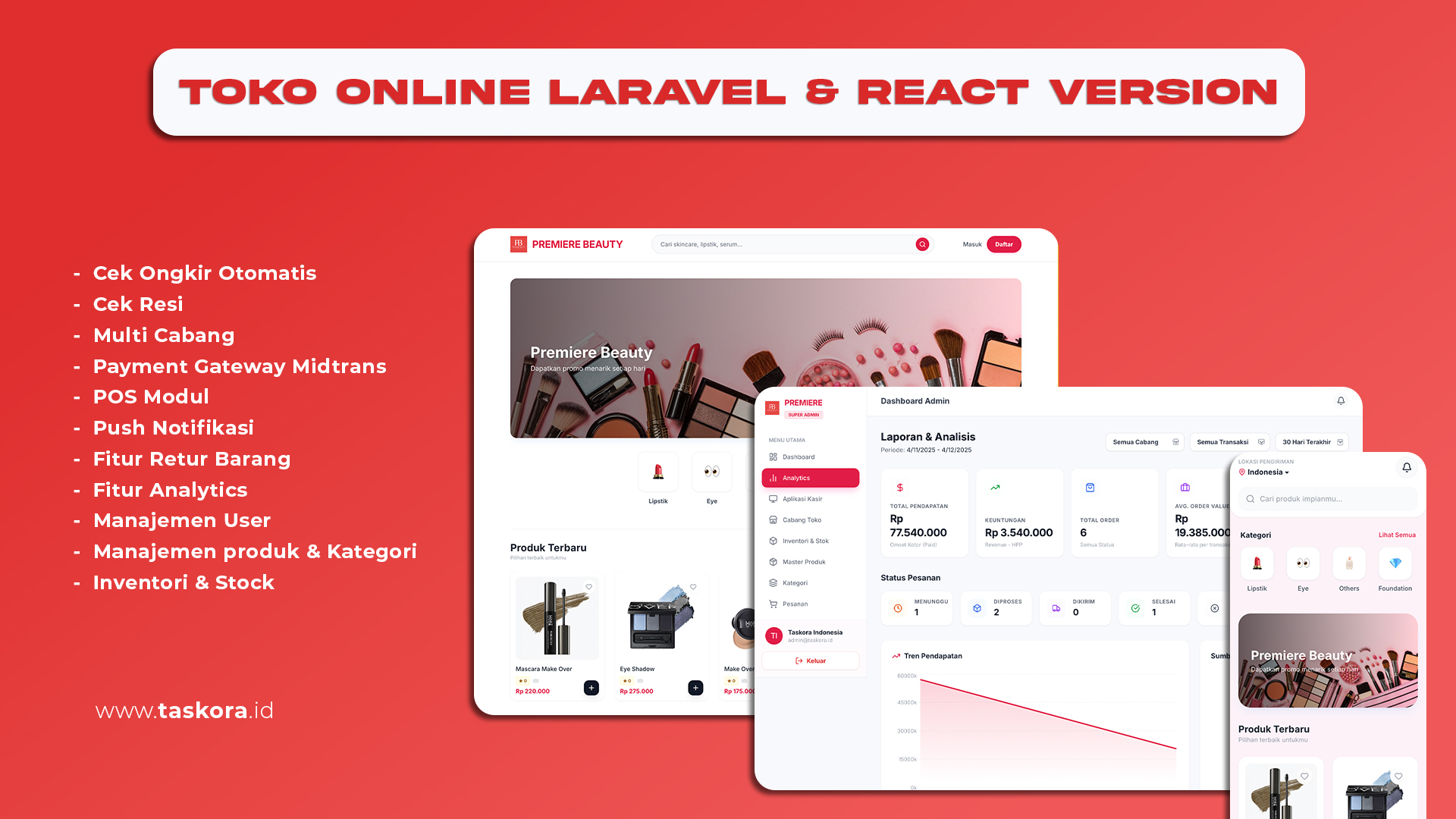 Toko Online With Laravel & React